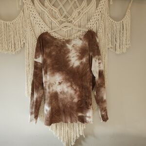 Fashion Nova | Long Sleeve Blouse | Tie Dye | Large